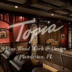 Picture 81 close up of custom woodwork in theather